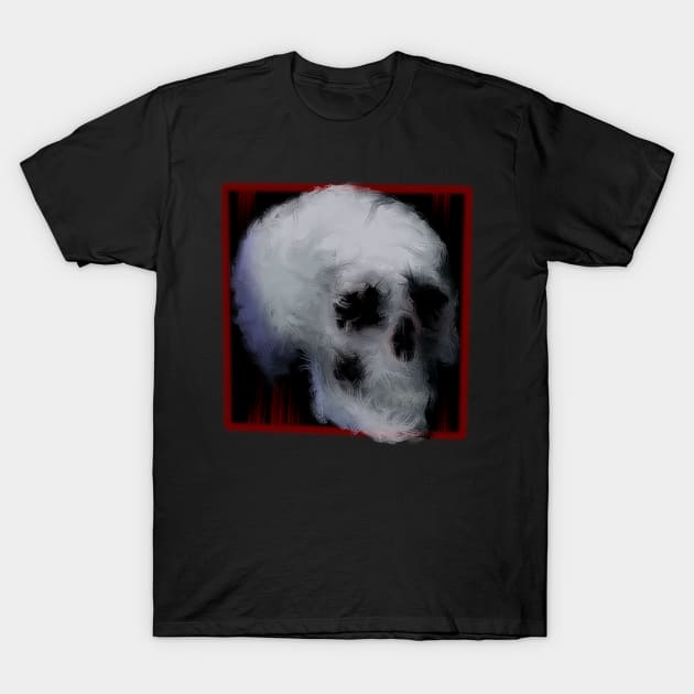 Smudged abstract skull T-Shirt by DaveDanchuk